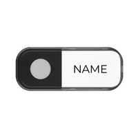 Przycisk bezprzewodowy bateryjny do rozbudowy dzwonków z serii FUDU, czarny