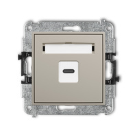 KARLIK MINI 60MGUSB-7 Mechanizm gniazda pojedynczego 1xUSB C-C