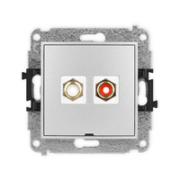 KARLIK MINI 7MGRCABO-2 Gniazdo podwójne RCA