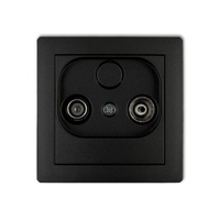 KARLIK DECO 12DG15P  Gniazdo abonenckie RTV przelotowego 15dB