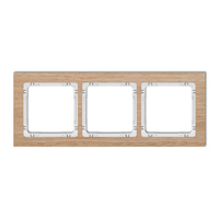 KARLIK DECO DRD-3I Ramka uniwersalna potrójna - efekt drewna (ramka dąb; spód biały)
