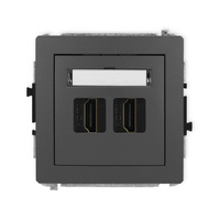 KARLIK DECO 28DHDMI-6 Mechanizm gniazda podwójnego HDMI 2.1, 8K