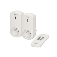 Zestaw bezprzewodowych gniazd sterowanych pilotem 2+1