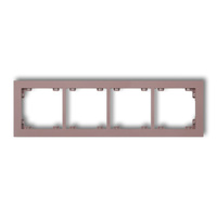 KARLIK DECO 42DR-4 Ramka uniwersalna podczwórna z tworzywa DECO Pastel Matt