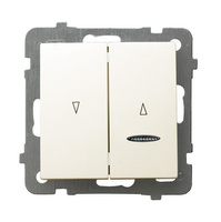 Ospel as ŁP-7GS/m/27 Łącznik żaluzjowy, zwierny, z podświetleniem pomarańczowym