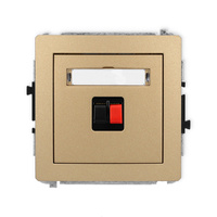 KARLIK DECO 8DGG-1  Gniazdo głośnikowe pojedyńcze