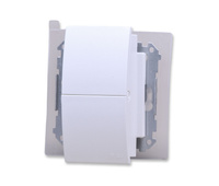 Kontakt Simon 55 tgz2bmcz.01/111 gniazdo bryzgoszczelne podwójne z uziemieniem IP44