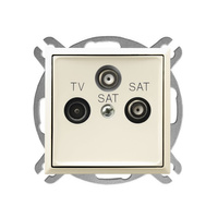 Ospel aria GPA-U2S/m/27 Gniazdo RTV-SAT z dwoma wyjściami SAT
