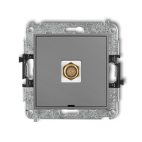 KARLIK MINI 27MGFBO-1.1 Gniazdo antenowe pojedyńcze typu F (SAT) pozłacany