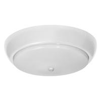 KOKO oprawa LED z czujnikiem ruchu PIR, 18W, 3000K, 1650lm biała-polipropylen, klosz matowy-poliwęglan, IP44, IK10