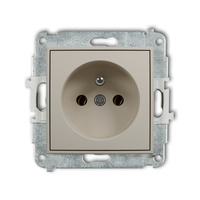 KARLIK MINI 60MGP-1z Mechanizm gniazda pojedynczego z uziemieniem 2P+Z (bez przesłon torów prądowych)