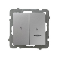 Ospel as ŁP-7GBS/m/18 Łącznik żaluzjowy z podświetleniem niebieskim z blokadą mechaniczną