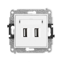 KARLIK ICON 25IGUSB-2  Gniazdo podwójne 2xUSB A-A 2.0