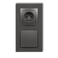 KARLIK DECO 11DGV-2 Gniazdo ssące odkurzacza centralnego z gniazdem pojedynczym z uziemieniem DECOvac