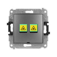 KARLIK MINI 11MGOPBO-2 Gniazdo światłowodowe optyczne podwójne  bez pola opisowego