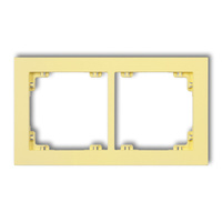 KARLIK DECO 43DR-2 Ramka uniwerstalna podwójna z tworzywa DECO Pastel Matt