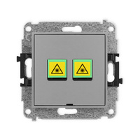 KARLIK MINI 27MGOPBO-2 Gniazdo światłowodowe optyczne podwójne bez pola opisowego