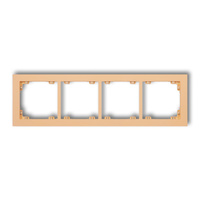 KARLIK DECO 45DR-4 Ramka uniwersalna podczwórna z tworzywa DECO Pastel Matt