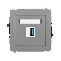 KARLIK DECO 27DGUSB-5 Gniazdo pojedyńcze USB A-A 3.0