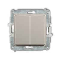 KARLIK MINI 60MWP-33.1 Mechanizm łącznika podwójnego schodowego (dwa klawisze bez piktogramów)