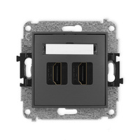 KARLIK ICON 28IHDMI-4  Gniazdo podwójne HDMI 2.0