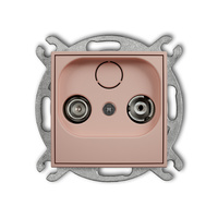 KARLIK ICON 62IG12P Mechanizm gniazda abonenckiego RTV przelotowego 12dB