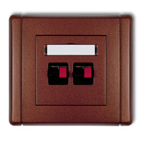 KARLIK FLEXI 9FGG-2 Gniazdo głośnikowe podwójne