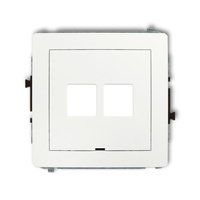 KARLIK DECO 25DGMBO-2P Gniazdo multimedialne podwójnego bez modułu
