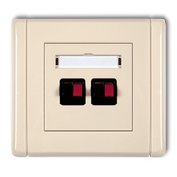 KARLIK FLEXI 1FGG-2 Gniazdo głośnikowe podwójne