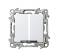 OSPEL SZAFIR ŁP-9ZS/m/00 Łącznik schodowy + jednobiegunowy podświetlany