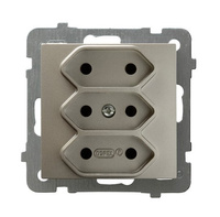 Ospel as GP-3G/m/45 Gniazdo potrójne EURO