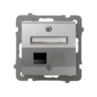 Ospel as GPK-1GS/p/18 Obudowa gniazda pojedynczego typu Keystone skośna