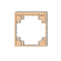 KARLIK produkty  uzupełniające 45MRPB-1s Ramka pośrednia do gniazda bryzgoszczelnego z uziemineiem SCHUKO