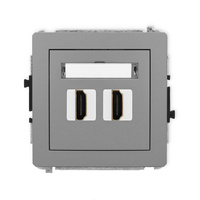 KARLIK DECO 27DHDMI-6 Mechanizm gniazda podwójnego HDMI 2.1, 8K