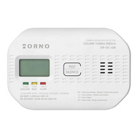 Bateryjny czujnik tlenku węgla (czadu), 2xAA, żywotność sensora 10 lat