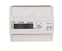 F&F Licznik zużycia energii LE-05d bez przewodu neutralnego - układ Arona.