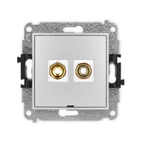 KARLIK ICON 7IGGBO-4  Gniazdo głośnikowe pojedyńcze