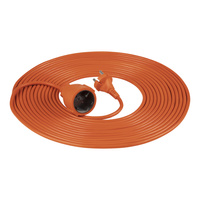 Przedłużacz PVC IP20 10m 1x2P, H03VV-F 2x1mm²