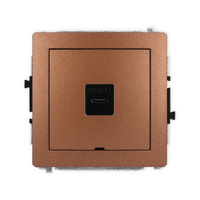 KARLIK DECO 9DGUSBBO-7  Gniazdo pojedyńcze  1xUSB C-C