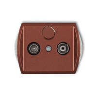 KARLIK TREND 9G12P Gniazdo abonenckie RTV przelotowego 12dB