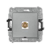 KARLIK MINI 7MGFBO-1.1  Gniazdo antenowe pojedyńcze  typu F (SAT) pozłacany