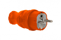 F-ELEKTRO F6.0359  Wtyczka gumowa NOVA pomarańczowa