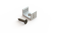 Uchwyt do profilu aluminiowego 10mm nawierzchniowego biały 10szt