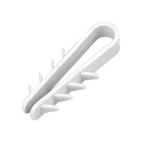 Uchwyt kablowy wbijany, przewód okrągły ∅ 12mm, biały, 100 szt.