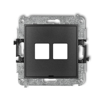 KARLIK ICON 11IGMBO-2P  Gniazdo multimedialne podwójnego bez modułu