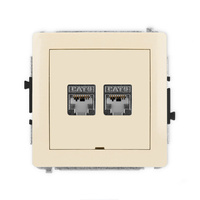 KARLIK DECO 1DGKBO-6 Gniazdo komputerowe podwójne 2xRJ45