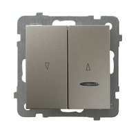 Ospel as ŁP-7GS/m/45 Łącznik żaluzjowy, zwierny, z podświetleniem niebieskim