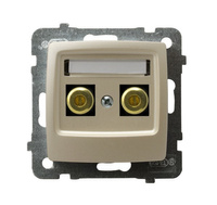 OSPEL KARO GGN-1S/m/42 Gniazdo głośnikowe pojedyncze