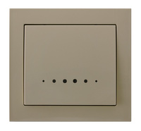 OSPEL KIER ŁP-12WS/01 Łącznik kontrolny z podświetleniem beż