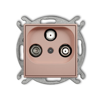 KARLIK MINI 62MGSN Mechanizm gniazda abonenckiego 2 wyjścia SAT + TV